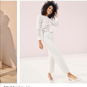 Ann Taylor White straight leg jeans